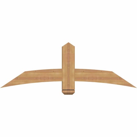Ekena Millwork Bellingham Timber Gable Bracket, Western Red Cedar, 60"W x 20"H x 5 1/2"D x 5 1/2"F, 8/12 Pitch GBW060X20X0606BEL00SWR